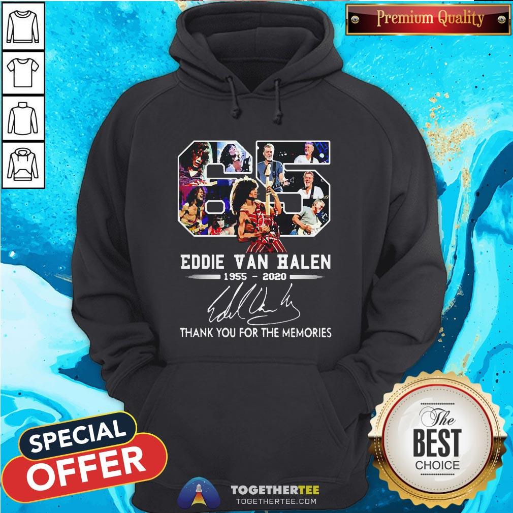 65 Eddie Van Halen 1955-2020 Signature Thank You For The Memories Shirt