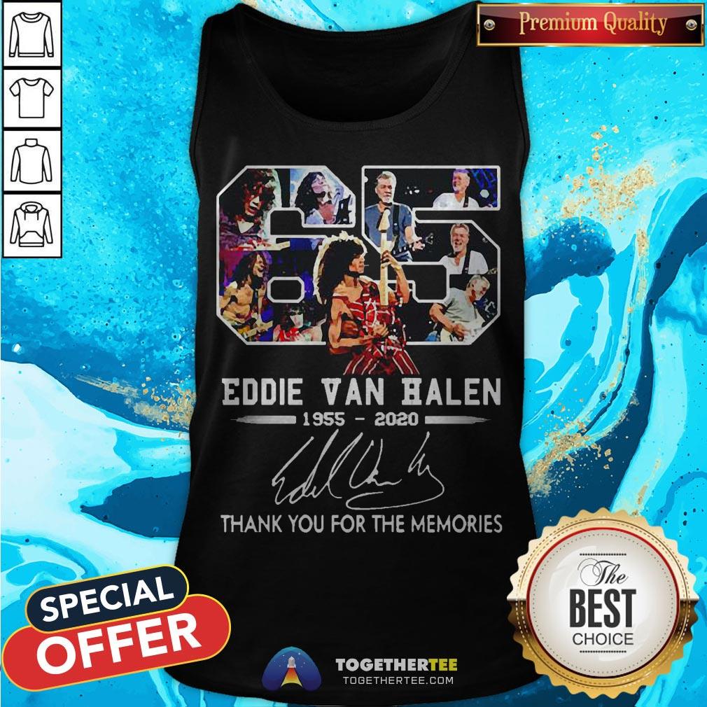 65 Eddie Van Halen 1955-2020 Signature Thank You For The Memories Shirt