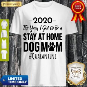 Vintage 2020 The Year I Got To Be A Stay At Home Dog Mom #Quarantine Shirt