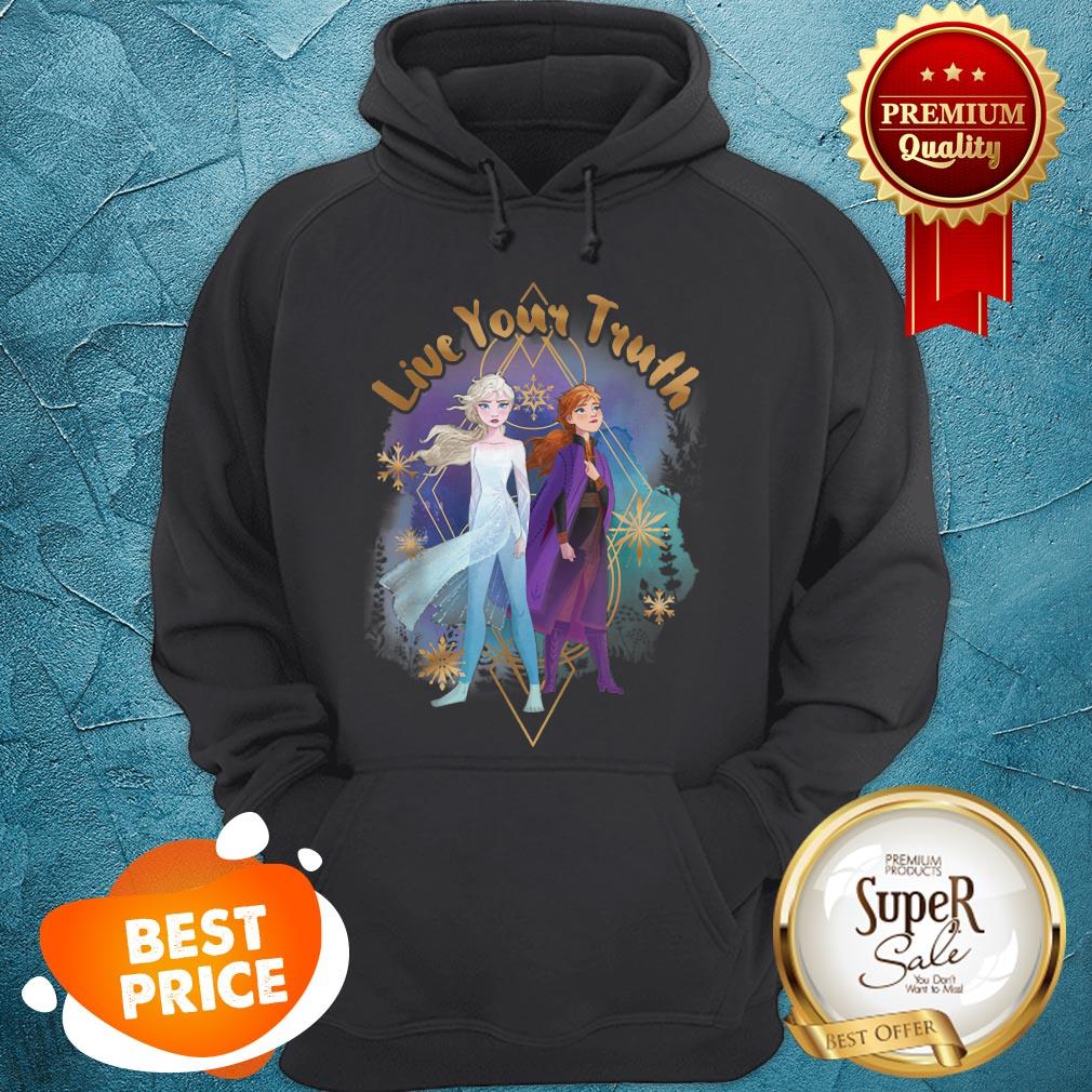 Nice Disney Frozen 2 Elsa Anna Live Your Truth Geometric Portrait Shirt