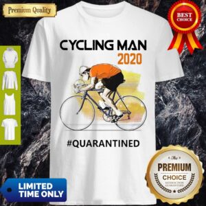 Nice Cycling Man Mask 2020 Quarantined Coronavirus Shirt