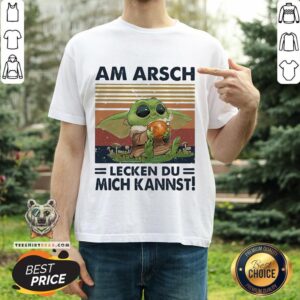 Cute Baby Yoda Am Arsch Lecken Du Mich Kannst Vintage Hemd Shirt
