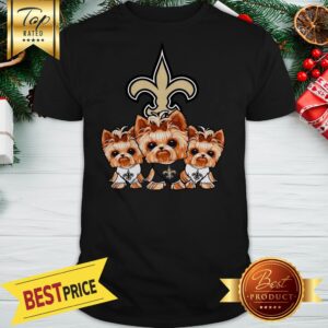 Yorkshire Terrier New Orleans Saints Shirt