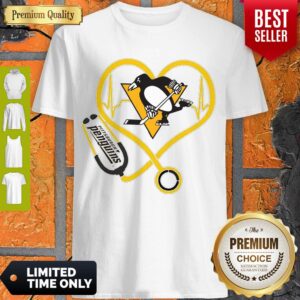 Hot Pittsburgh Penguins Nurse Heart Stethoscope Heartbeat Shirt