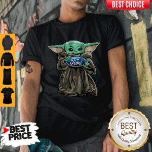 Nice Baby Yoda Hug Ford Logo Shirt