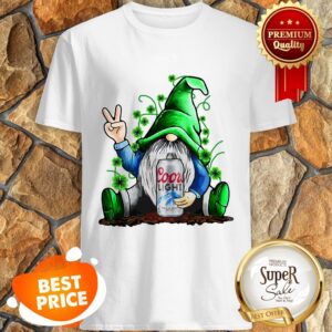 Nice St Patrick’s Day Irish Gnome And Coors Light shirt