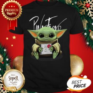 Baby Yoda hug Pink Floyd The Wall Album Shirt