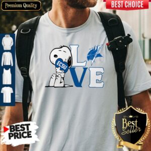 Snoopy Love Ecsu Elizabeth City State University Heart Shirt