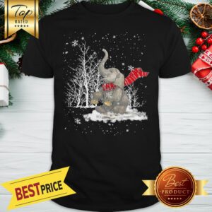 Elephant Love Snow Christmas Shirt