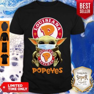 Nice Baby Yoda Mask Popeyes Louisiana Kitchen Coronavirus Shirt