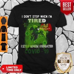Hulk Marco’s Pizza I Don’t Stop When I’m Tired I Stop When I Defeated Covid-19 Shirt