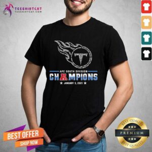 Top Tennessee Titans Afc South Division Champions January 3 2021 Shirt