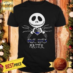 Hot Jack Skellington Blue Lives Matter Shirt