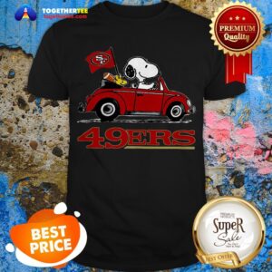 Official Snoopy Driving Volkswagen San Francisco 49ers Shirt