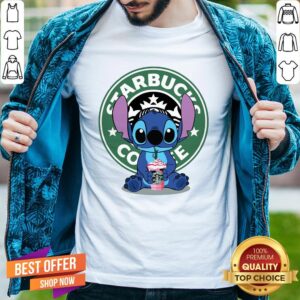 Pretty Stitch Starbucks Coffee Shirt