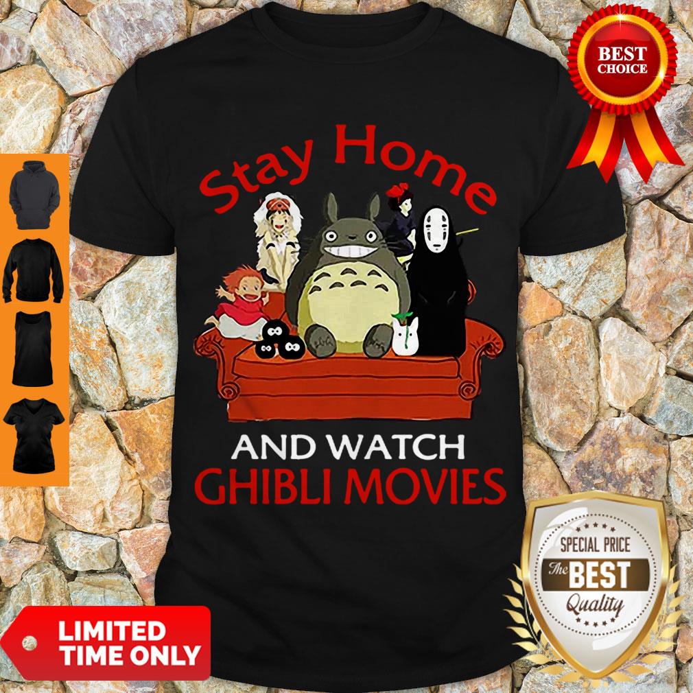 Awesome Stay Home And Watch Ghibli movies Shirt