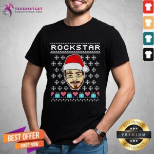 Hot Santa Post Malone Rockstar Ugly Christmas Sweater Shirt