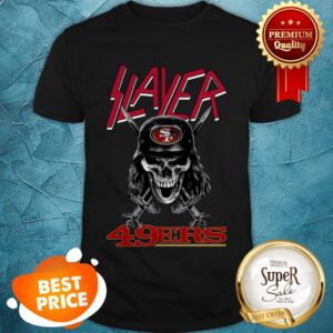 Nice Skull Slayer San Francisco 49ers Logo Shirt