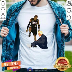 Premium Allen Iverson Steps Over Donald Trump Funny Shirt