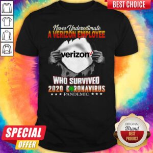 Never Underestimate A Verizon Employee Who Survive 2020 Coronavirus Pandemic Shirt