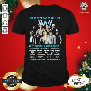 Great West World 5th Anniversary Thank You For The Memories Signatures Shirt