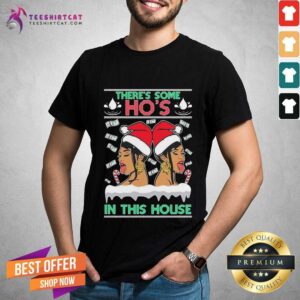 Original Ugly Christmas Sweater WAP There'S Some Hos In This House Unisex Shirt