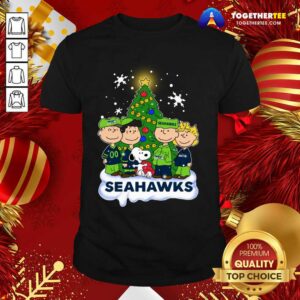 Funny Snoopy The Peanuts Seattle Seahawks Christmas Shirt