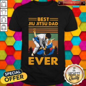 Premium Best Jiu Jitsu Dad Ever Vintage Retro Shirt