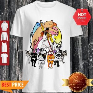 Nice Freddie Mercury With His Cat I Love Dad Shirt