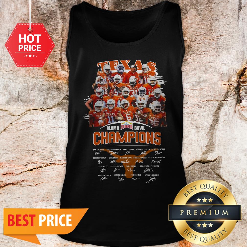 Texas Longhorns Alamo Bowl Champions Signatures Shirt