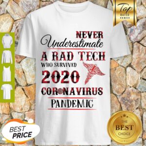 Nice Never Underestimate A Rad Tech 2020 Coronavirus Pandemic Shirt