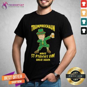 Hot Trumprechaun Make St Patricks Day Great Again Beer Shirt