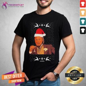 Nice Leonardo Dicaprio Laughing Ugly Christmas Shirt