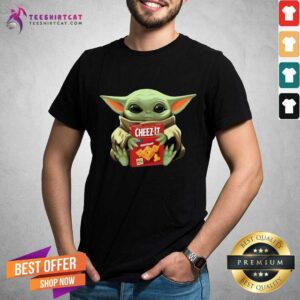 Happy Baby Yoda Hugs Cheez It Box Shirt