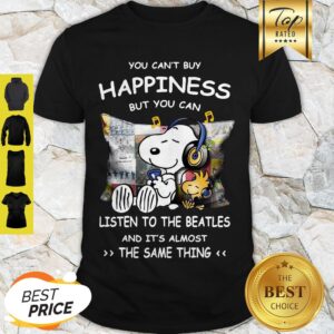 Peanut Snoopy Happiness Listen To The Beatle The Same Thing Shirt