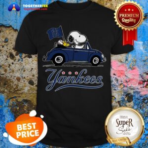 Official Snoopy Driving Volkswagen New York Yankees Shirt