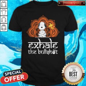 Official Snoopy Yoga And Woodstock Exhate The Bullshot Shirt