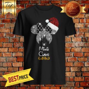 Glitter Diamond Mickey Mouse Merry Christmas Minnie Claus shirt