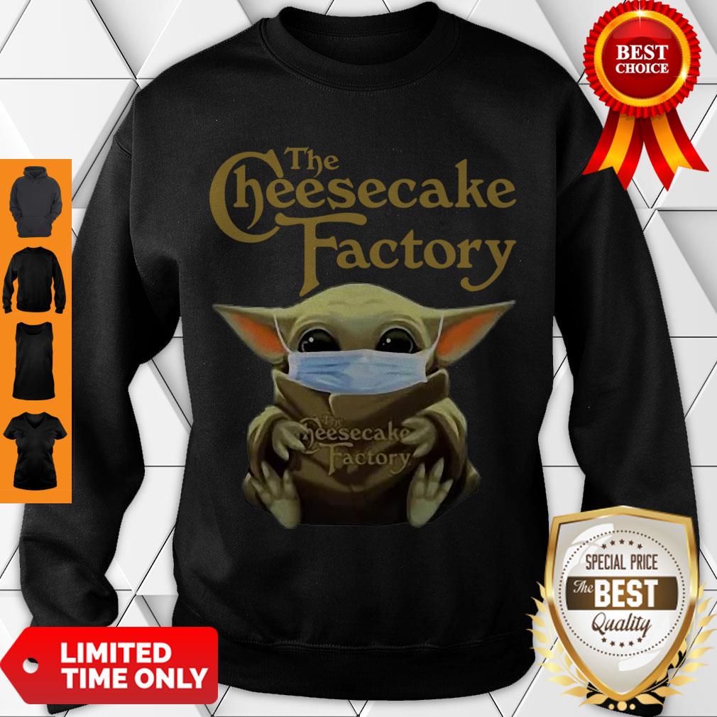Official Star Wars Baby Yoda Hug The Cheesecake Factory Covid-19 Shirt
