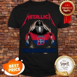 Skeleton Mashup Metallica 82nd Airborne Division Shirt