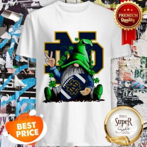 Gnomes Hug Notre Dame Fighting Irish Logo St. Patrick’s Day Shirt