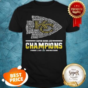 Name players Kansas City Chiefs Super Bowl LIV Champions 2020 Shirt