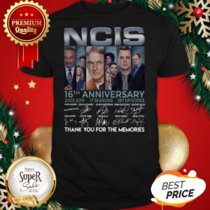 NCIS 16th Anniversary Thank You For The Memories Signature Shirt