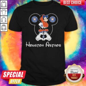 Awesome Mickey Mouse Houton Astros Heart Shirt