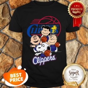 Peanuts Characters Mashup Los Angeles Clippers Shirt