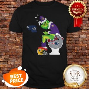 Official Grinch Santa Bay Packers VikingsToilet Shirt