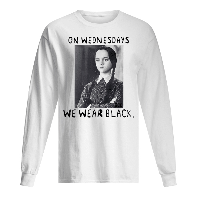 Wednesday Addams On wednesdays wWe Wear Black