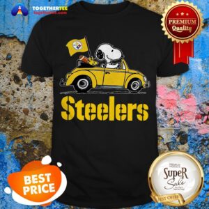 Official Snoopy Driving Volkswagen Pittsburgh Steelers Shirt