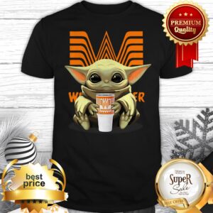 Baby Yoda Hold Whataburger Logo Star Wars Shirt