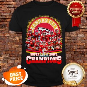 Kansas City Chiefs Logo Signatures Super LIV Bowl Champions 2020 Shirt